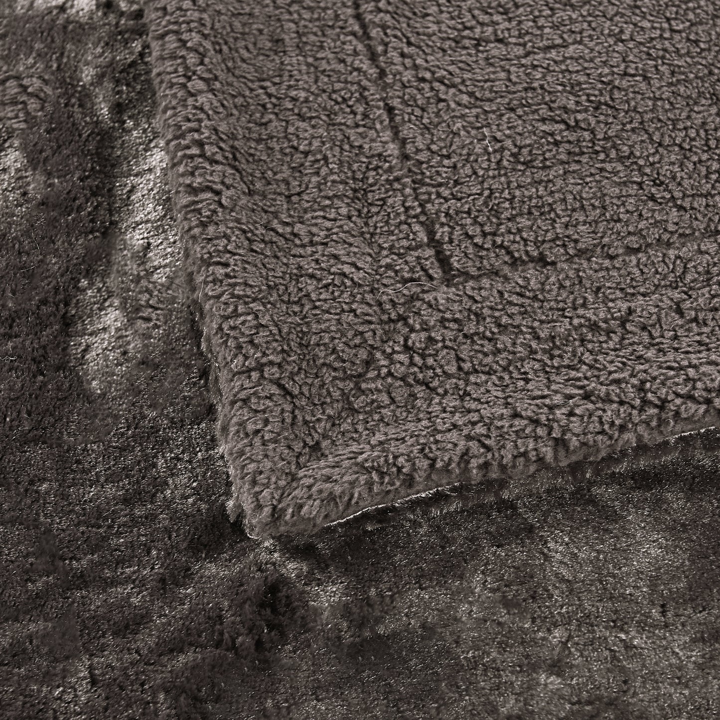 Plain Faux Fur Throw