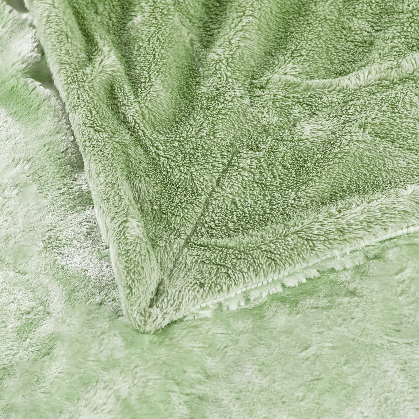 Plain Faux Fur Throw